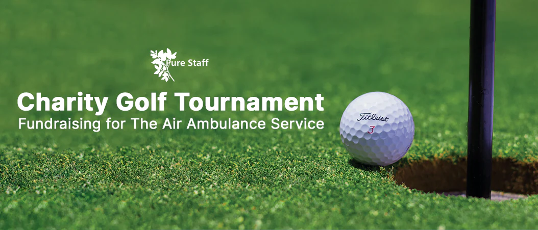 A banner image of the charity golf tournament blog.